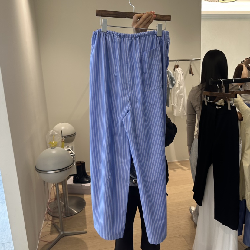 AGO韓國東大門代購女裝新品休閑時尚26春夏休閑褲棉布條紋AGO休閑褲