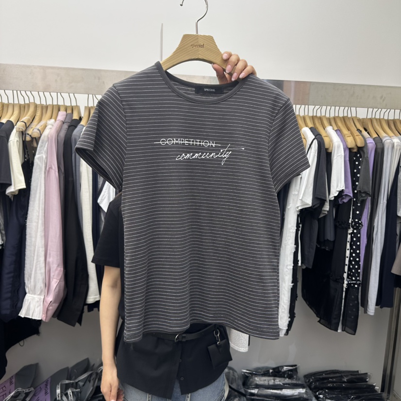 SPECIAL韓國代購女士新品推薦熱賣職業時尚休閑26春夏T恤SPECIALT恤圖色2