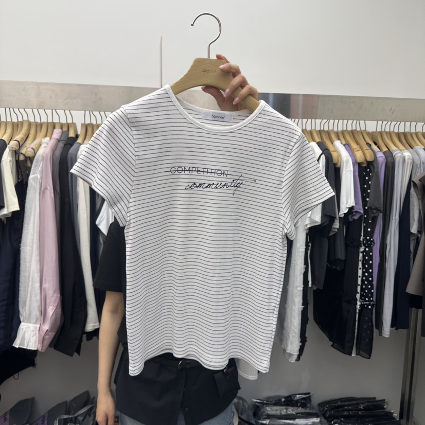 SPECIAL韓國代購女士新品推薦熱賣職業時尚休閑26春夏T恤SPECIALT恤圖色5白色