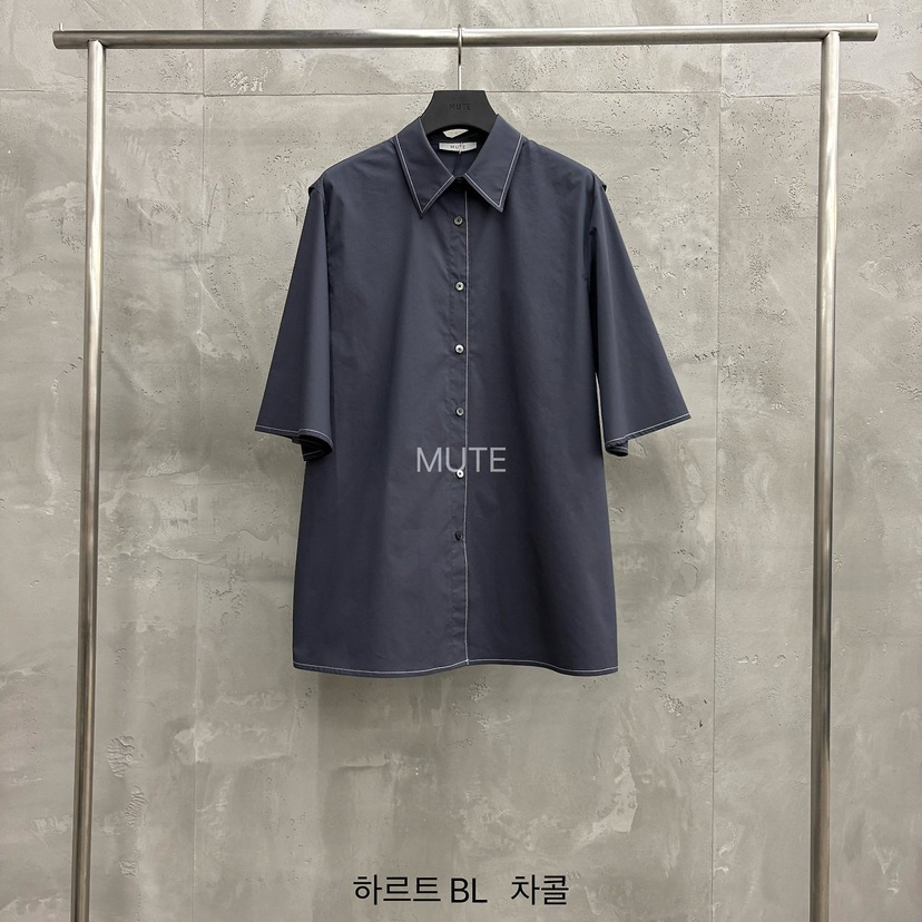 MUTE-P韓國代購女士新款人氣推薦26春夏熱賣時尚襯衫蕾絲衫MUTE襯衫/蕾絲衫圖色2墨色