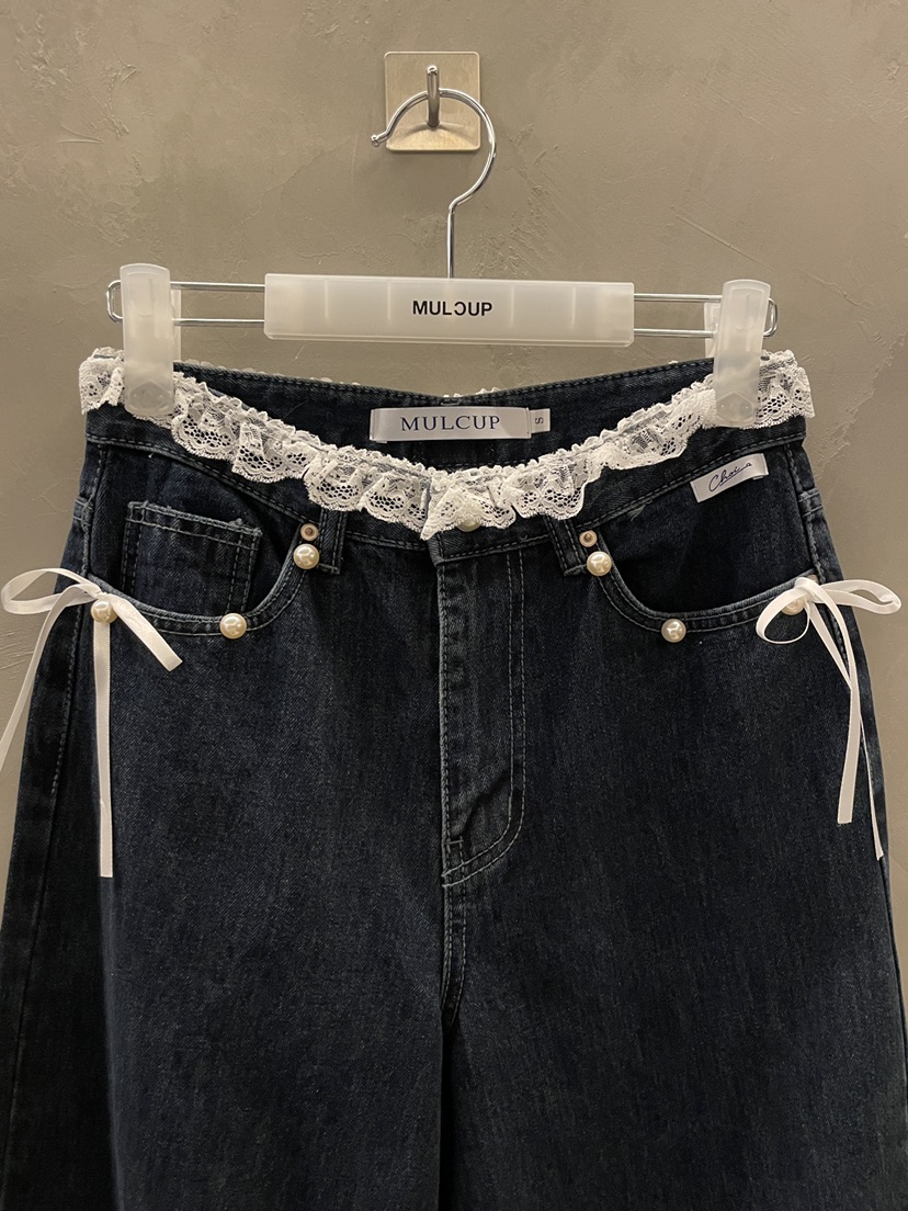 MULCUP韓國代購女裝新品職業人氣時尚休閑熱賣26春夏牛仔褲MULCUP牛仔褲