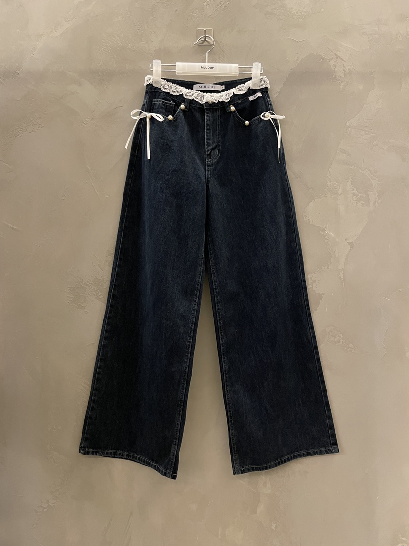 MULCUP韓國代購女裝新品職業人氣時尚休閑熱賣26春夏牛仔褲MULCUP牛仔褲圖色1