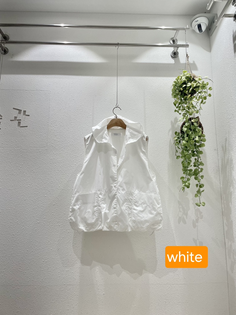 GALLERY-A韓國東大門直郵女裝新款時尚馬甲不含內搭口袋連帽GALLERY馬甲圖色1