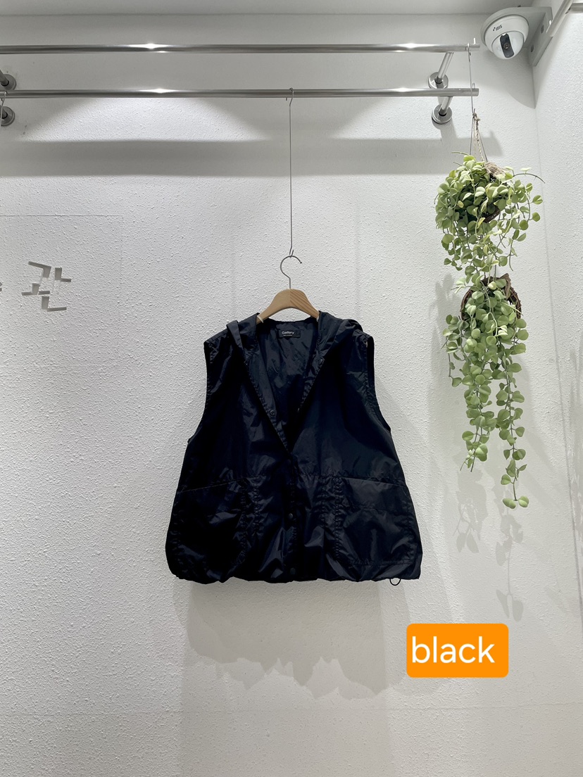 GALLERY-A韓國東大門直郵女裝新款時尚馬甲不含內搭口袋連帽GALLERY馬甲圖色3