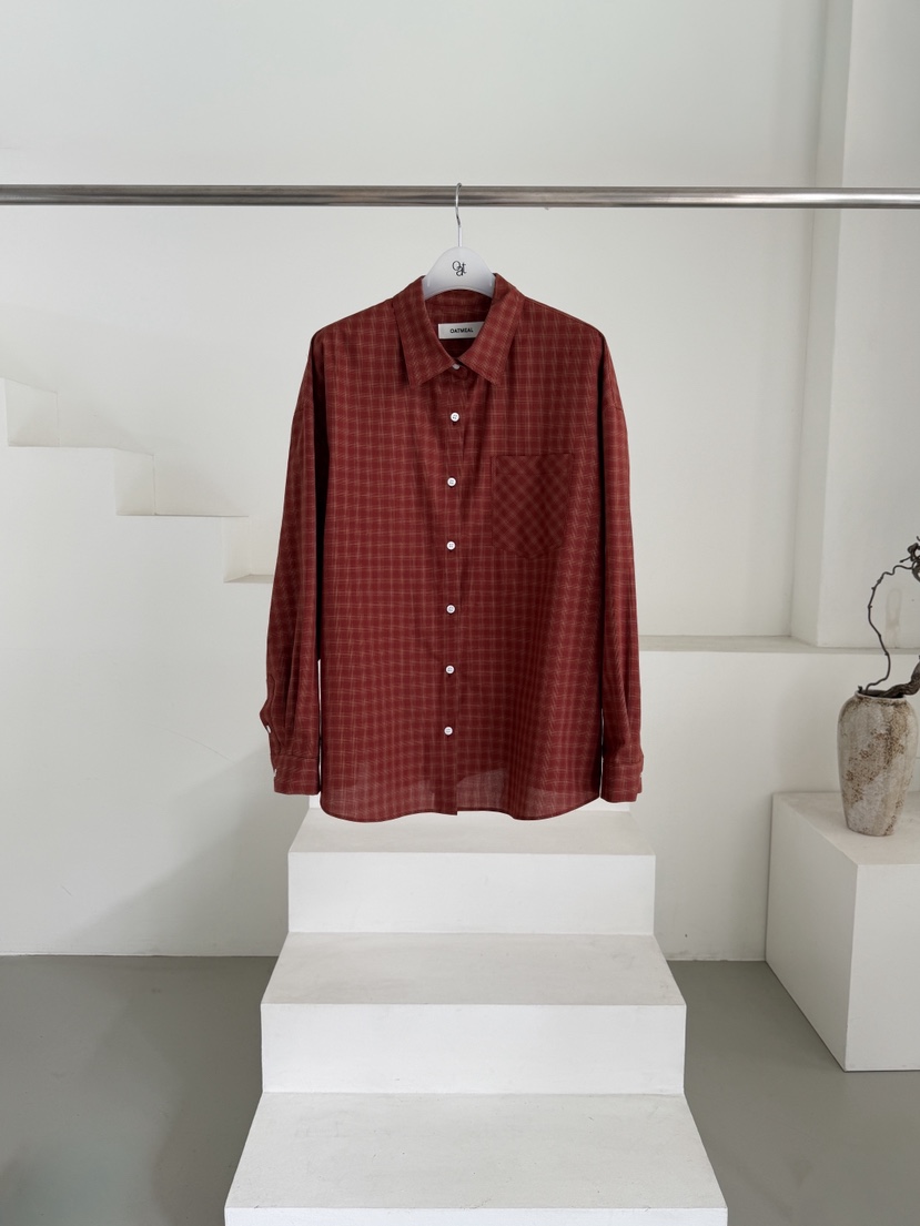 OATMEAL韓國直郵實拍女士新款熱賣26春夏人氣時尚襯衫蕾絲衫OATMEAL襯衫/蕾絲衫