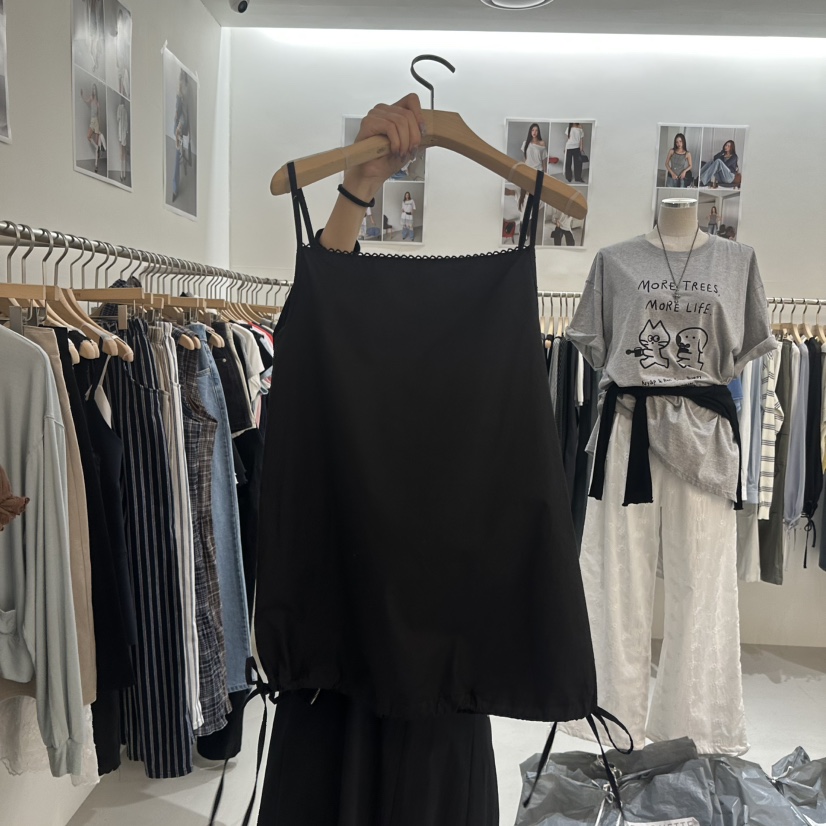 BAGUETTE-P韓國直郵實拍女裝新品推薦26春夏吊帶背心刺繡BAGUETTE-P吊帶/背心