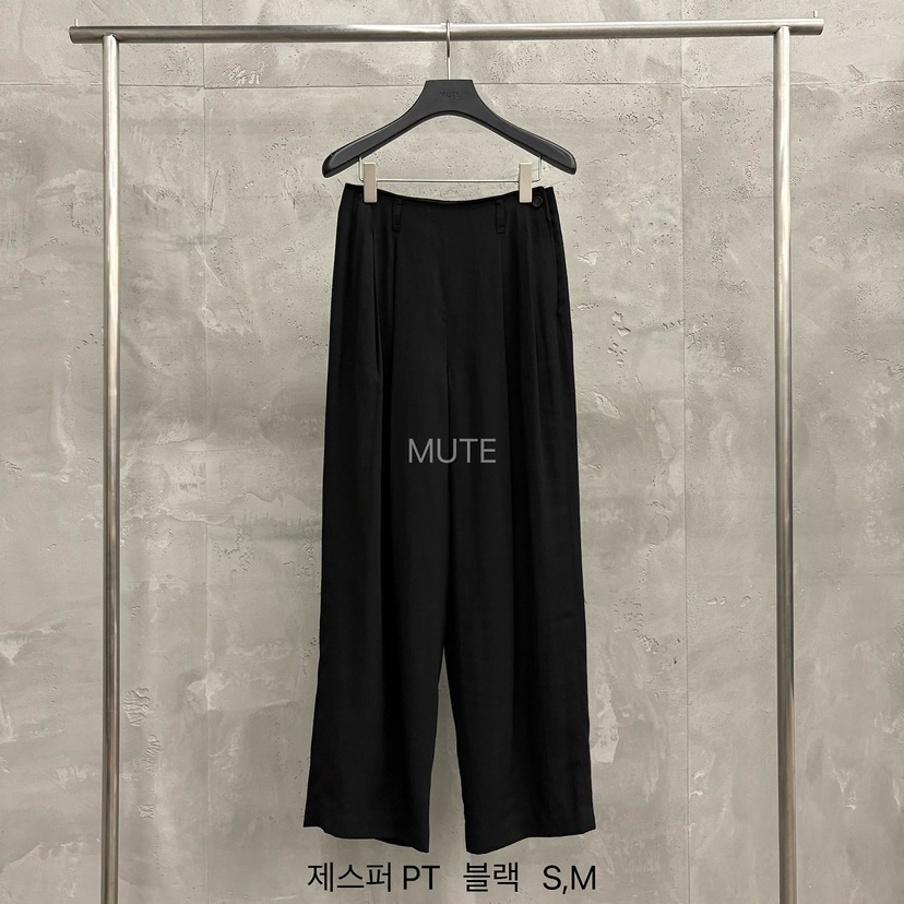 MUTE-P韓國代購女士新款推薦26春夏時尚熱賣職業人氣休閑褲MUTE休閑褲圖色3黑色