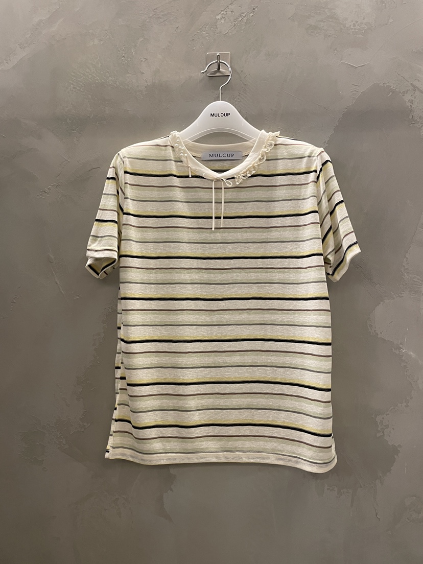 MULCUP韓國東大門代購女士新款時尚休閑26春夏職業推薦T恤MULCUPT恤圖色3