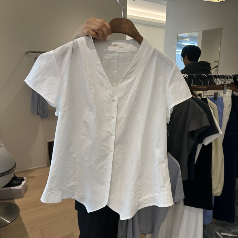 AGO韓國直郵實拍女裝新款26春夏時尚人氣熱賣推薦襯衫蕾絲衫AGO襯衫/蕾絲衫圖色2