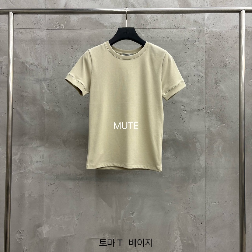 MUTE-P韓國代購女士新款休閑熱賣推薦26春夏人氣時尚T恤MUTET恤圖色2