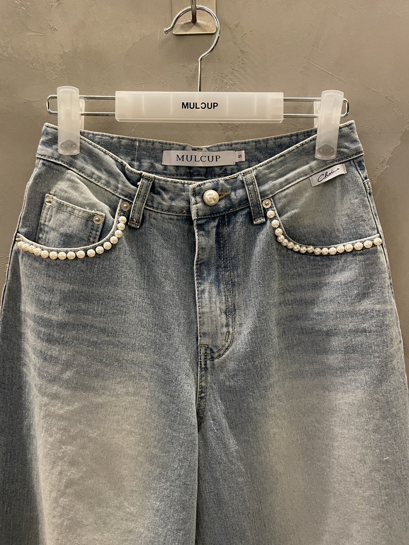 MULCUP韓國直郵女裝新品時尚人氣26春夏職業推薦熱賣牛仔褲MULCUP牛仔褲