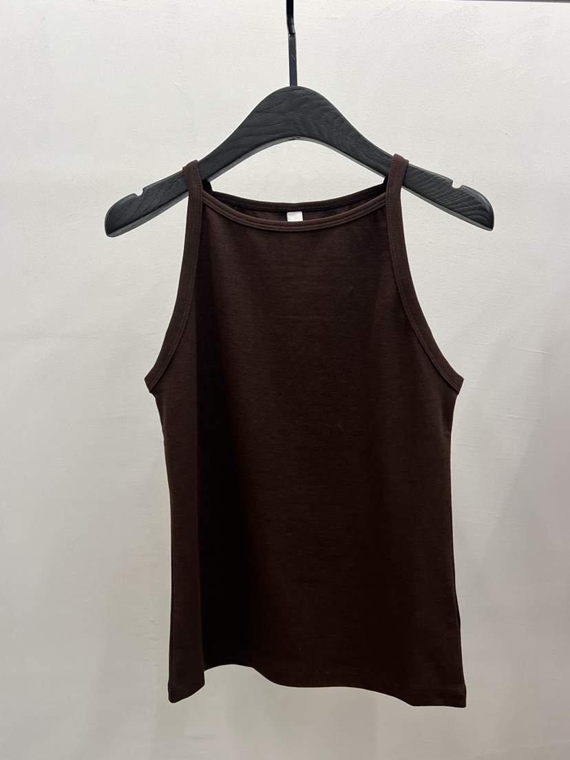 UNANSWERED-MYSTERY/FIFO韓國代購女士新品26春夏吊帶背心UNANSWERED-MYSTERY/FIFO吊帶/背心圖色3棕色