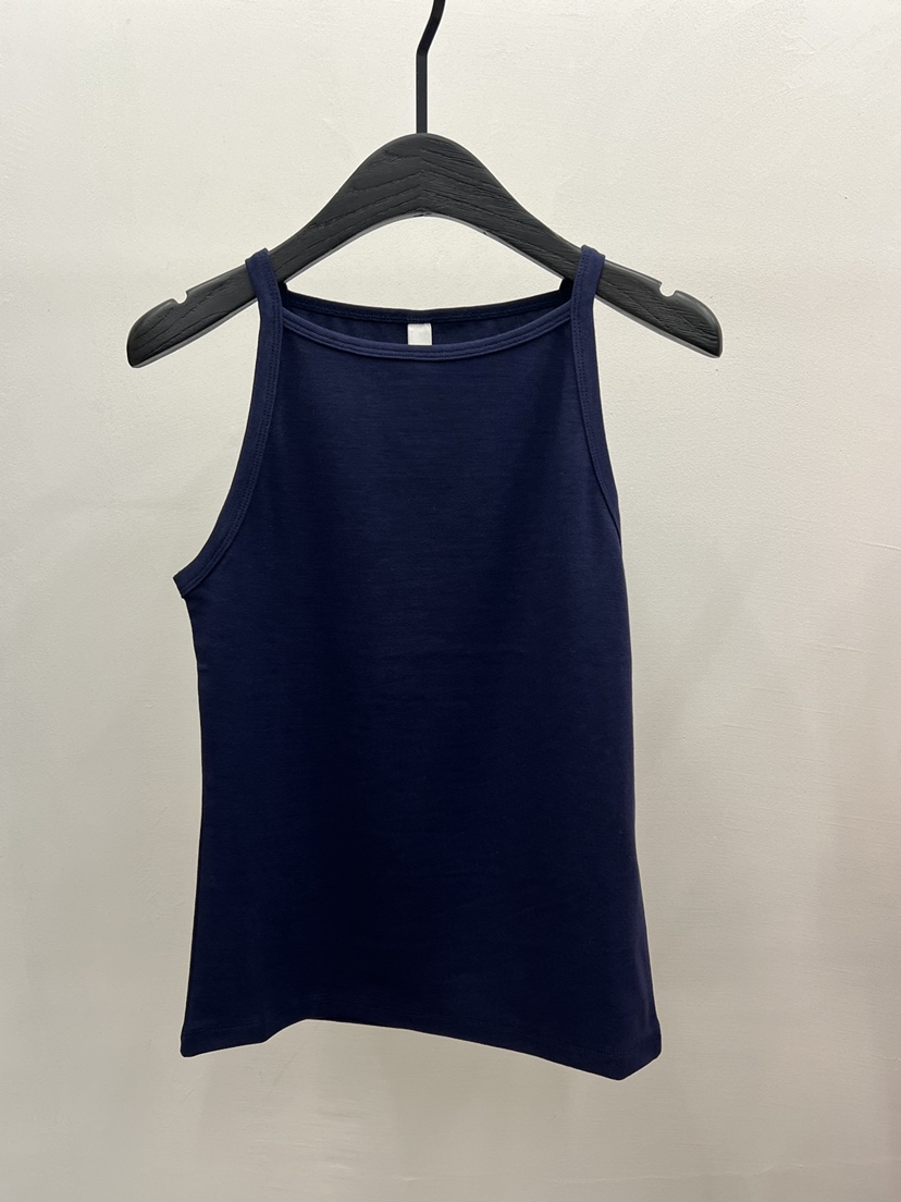 UNANSWERED-MYSTERY/FIFO韓國代購女士新品26春夏吊帶背心UNANSWERED-MYSTERY/FIFO吊帶/背心圖色4深藍色