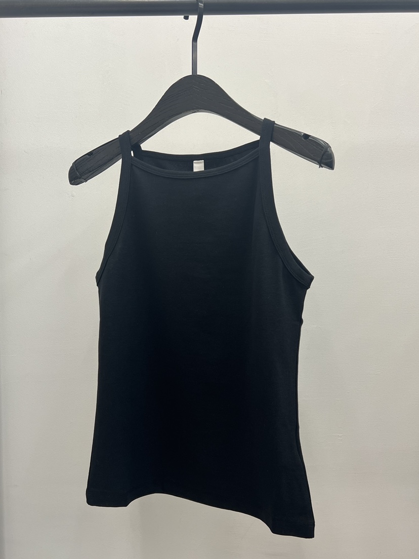 UNANSWERED-MYSTERY/FIFO韓國代購女士新品26春夏吊帶背心UNANSWERED-MYSTERY/FIFO吊帶/背心圖色5黑色