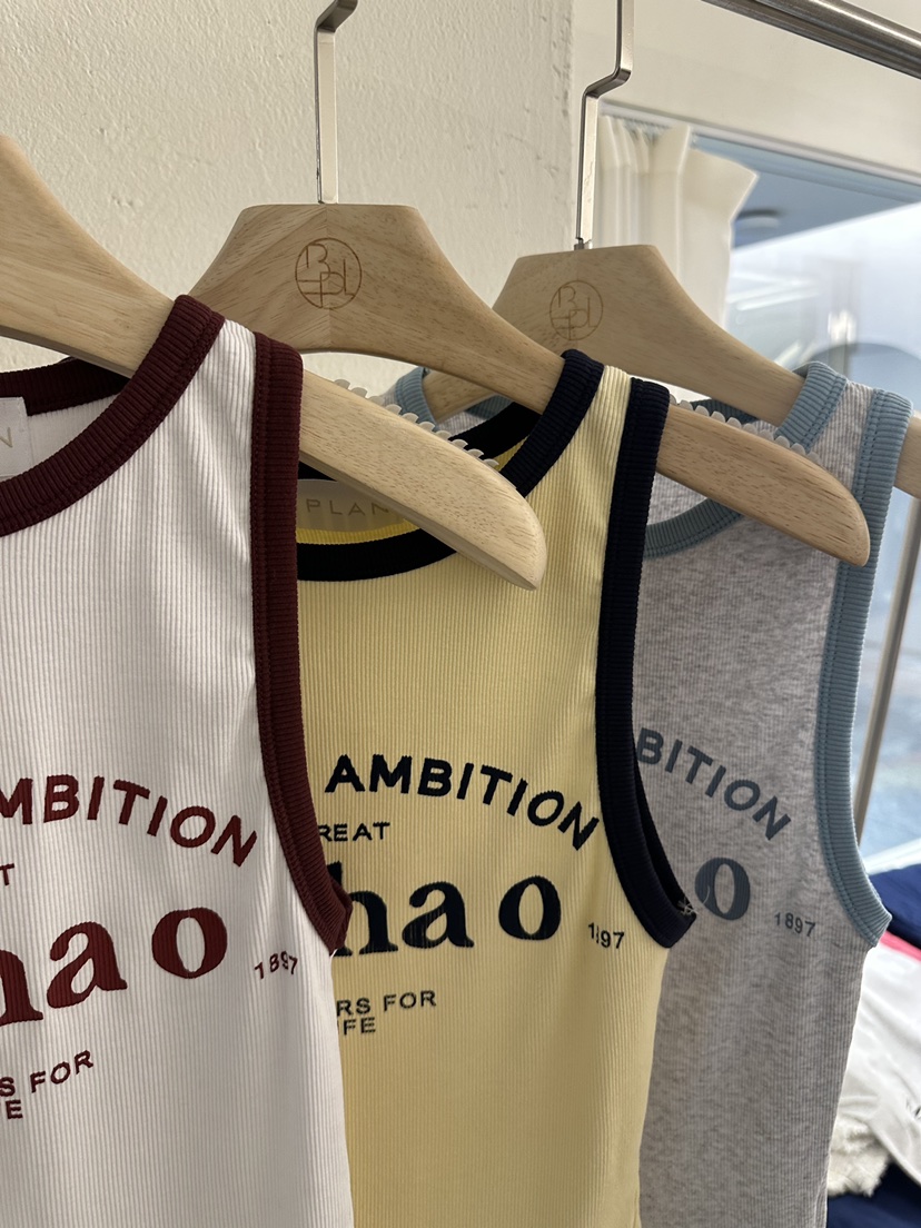 BPLAN韓國直郵實拍女士新款26春夏休閑時尚職業吊帶背心撞色BPLAN吊帶/背心