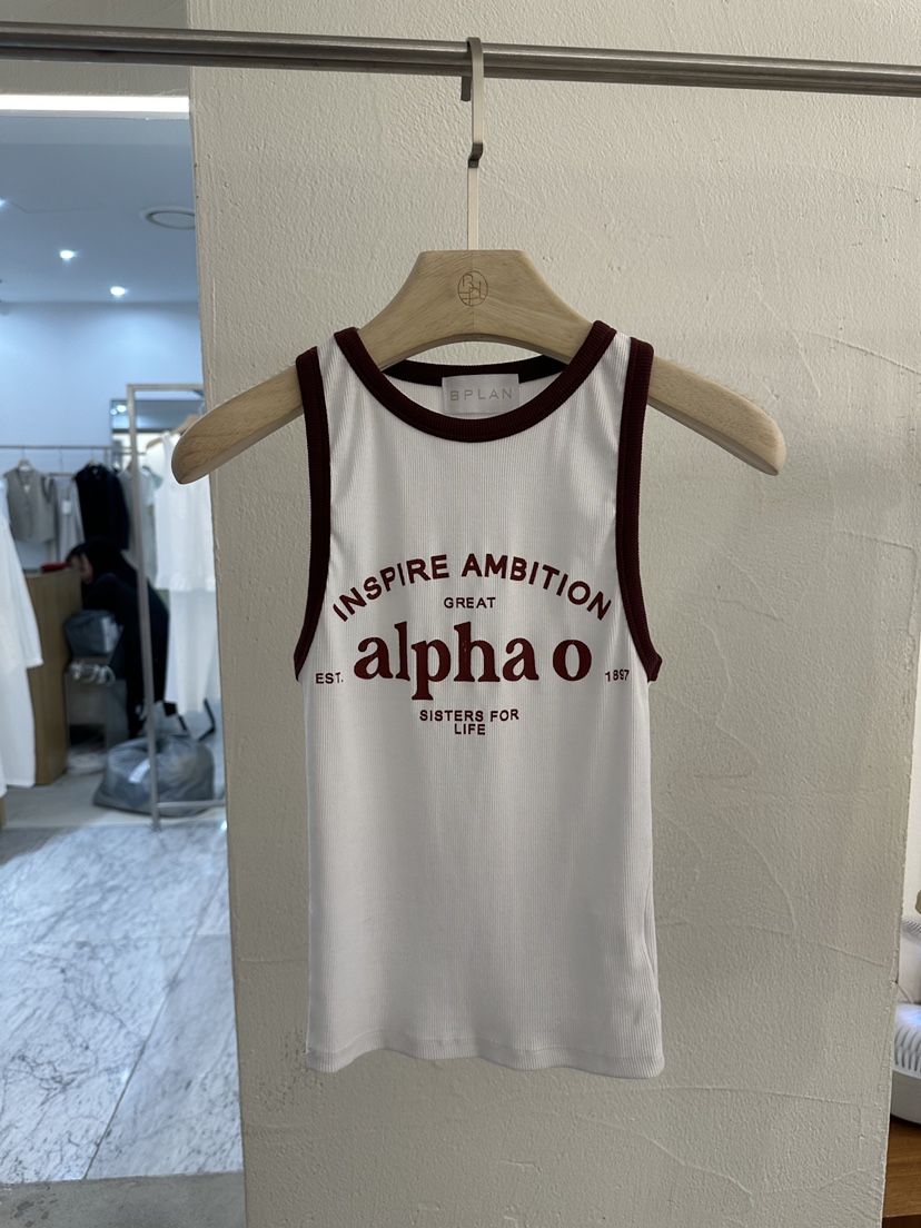 BPLAN韓國直郵實拍女士新款26春夏休閑時尚職業吊帶背心撞色BPLAN吊帶/背心圖色2