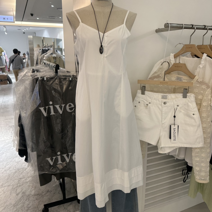 BAGUETTE-P韓國東大門代購女士新品26春夏連衣裙不含項鏈BAGUETTE-P連衣裙圖色1