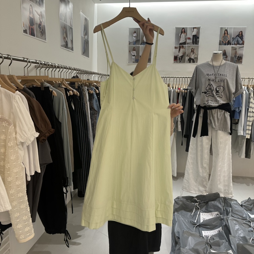 BAGUETTE-P韓國東大門代購女士新品26春夏連衣裙不含項鏈BAGUETTE-P連衣裙圖色3