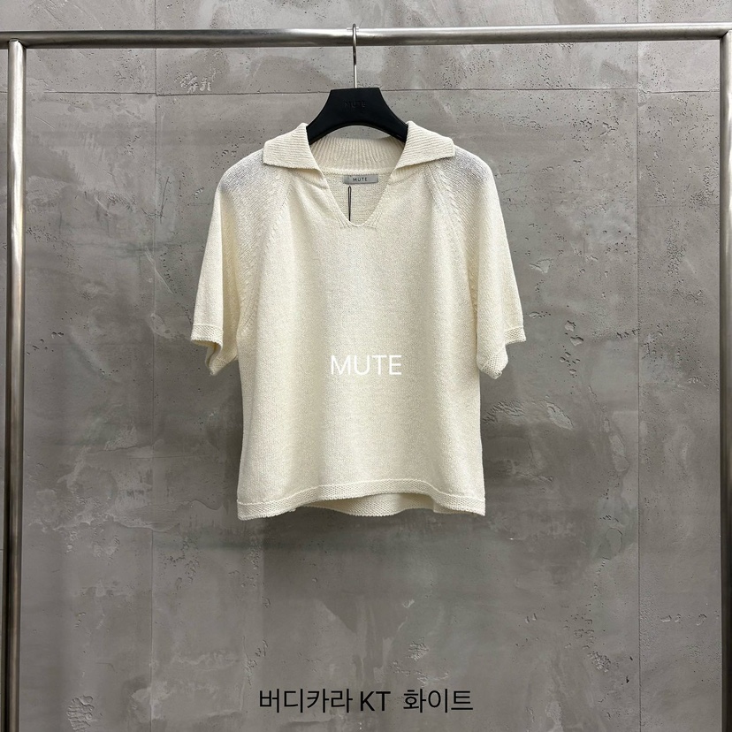 MUTE-P韓國直郵實拍女士新品26春夏職業時尚休閑人氣針織衫MUTE針織衫圖色1