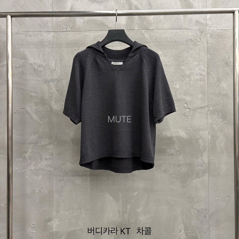 MUTE-P韓國直郵實拍女士新品26春夏職業時尚休閑人氣針織衫MUTE針織衫圖色4墨色