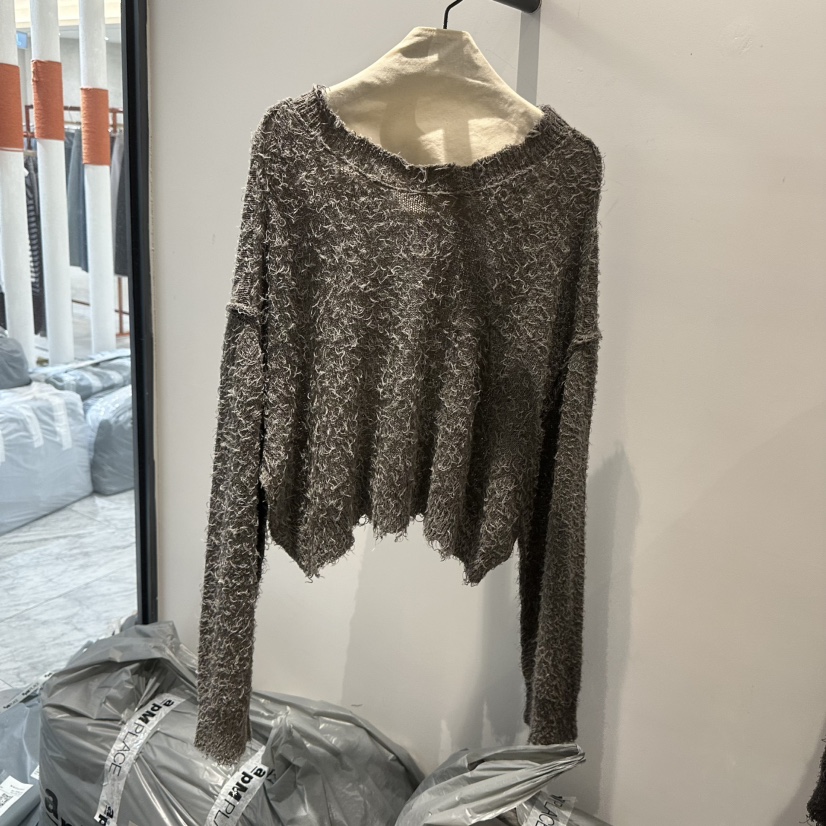 JANE BIRKIN韓國東大門代購女裝新款休閑26春夏時尚針織衫JANE BIRKIN設計師品牌針織衫圖色1灰色