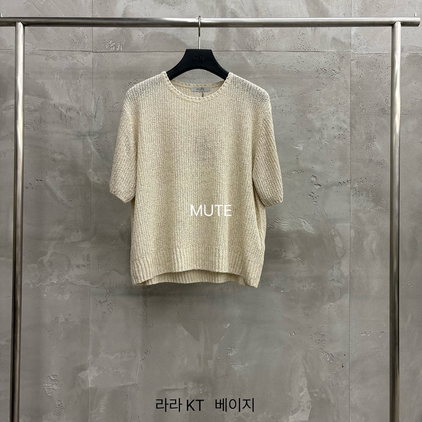 MUTE-P韓國直郵實拍女裝新品26春夏職業熱賣人氣推薦針織衫MUTE針織衫圖色2米色