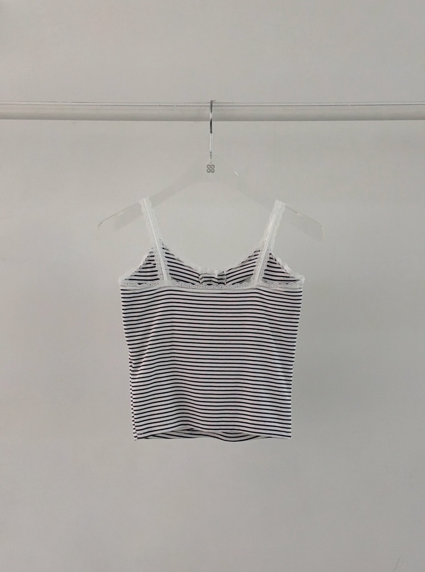 MORAN/MOSCO/SUGAR CASE韓國東大門代購女士新款人氣吊帶背心條紋MORAN/MOSCO/SUGAR CASE吊帶/背心