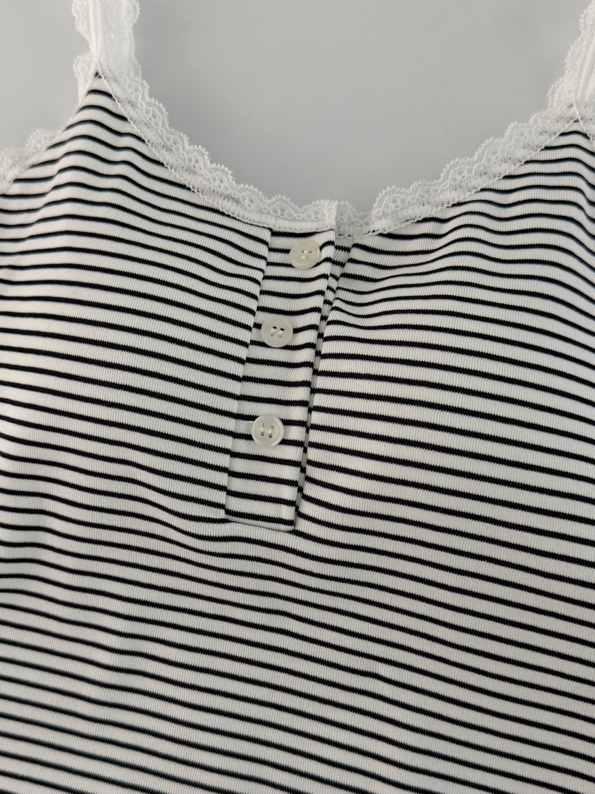 MORAN/MOSCO/SUGAR CASE韓國東大門代購女士新款人氣吊帶背心條紋MORAN/MOSCO/SUGAR CASE吊帶/背心