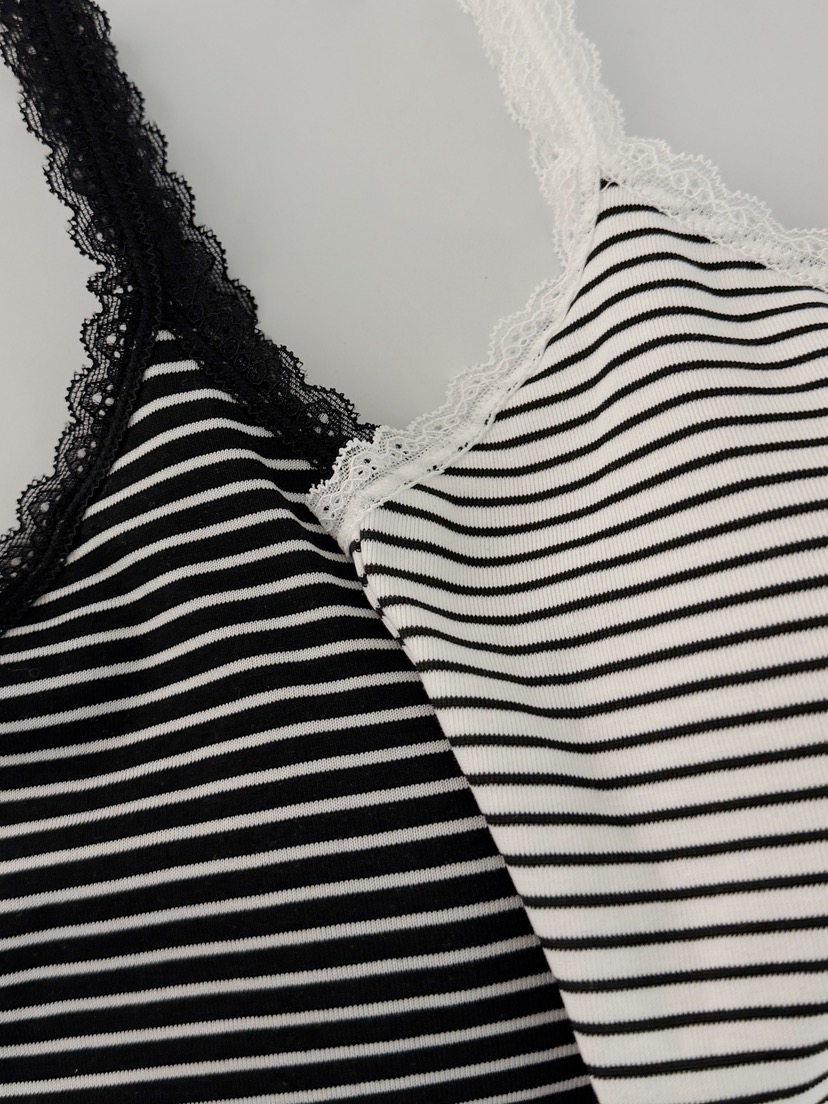 MORAN/MOSCO/SUGAR CASE韓國東大門代購女士新款人氣吊帶背心條紋MORAN/MOSCO/SUGAR CASE吊帶/背心