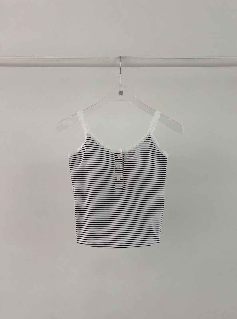 MORAN/MOSCO/SUGAR CASE韓國東大門代購女士新款人氣吊帶背心條紋MORAN/MOSCO/SUGAR CASE吊帶/背心圖色1