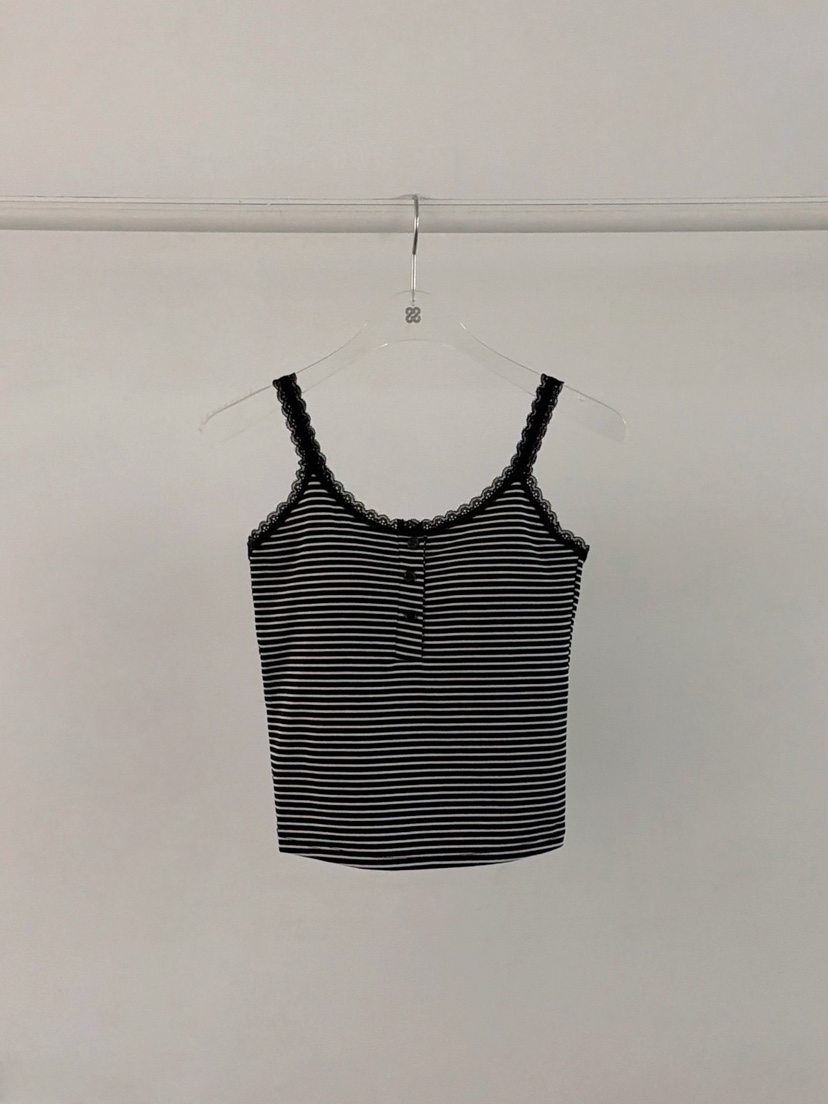 MORAN/MOSCO/SUGAR CASE韓國東大門代購女士新款人氣吊帶背心條紋MORAN/MOSCO/SUGAR CASE吊帶/背心圖色2