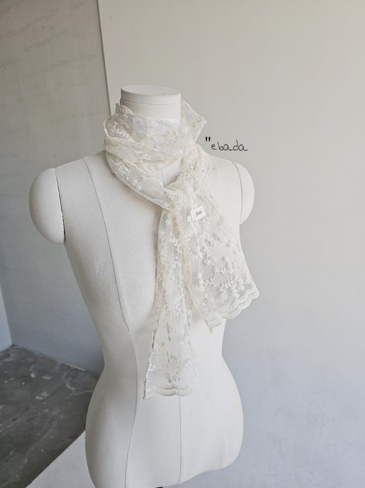 EBADA韓國直郵女裝新品時尚26春夏職業人氣推薦圍巾披肩蕾絲EBADA圍巾/披肩