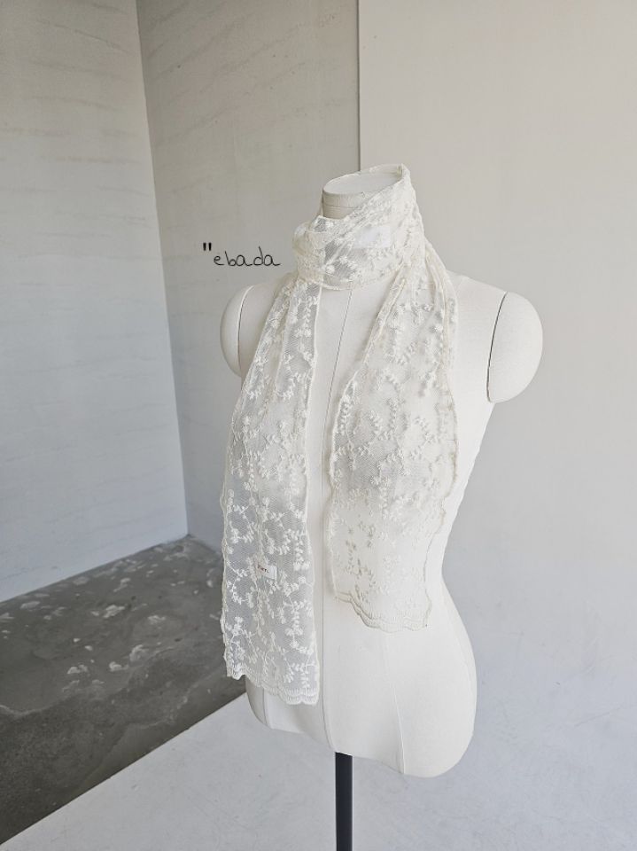 EBADA韓國直郵女裝新品時尚26春夏職業人氣推薦圍巾披肩蕾絲EBADA圍巾/披肩