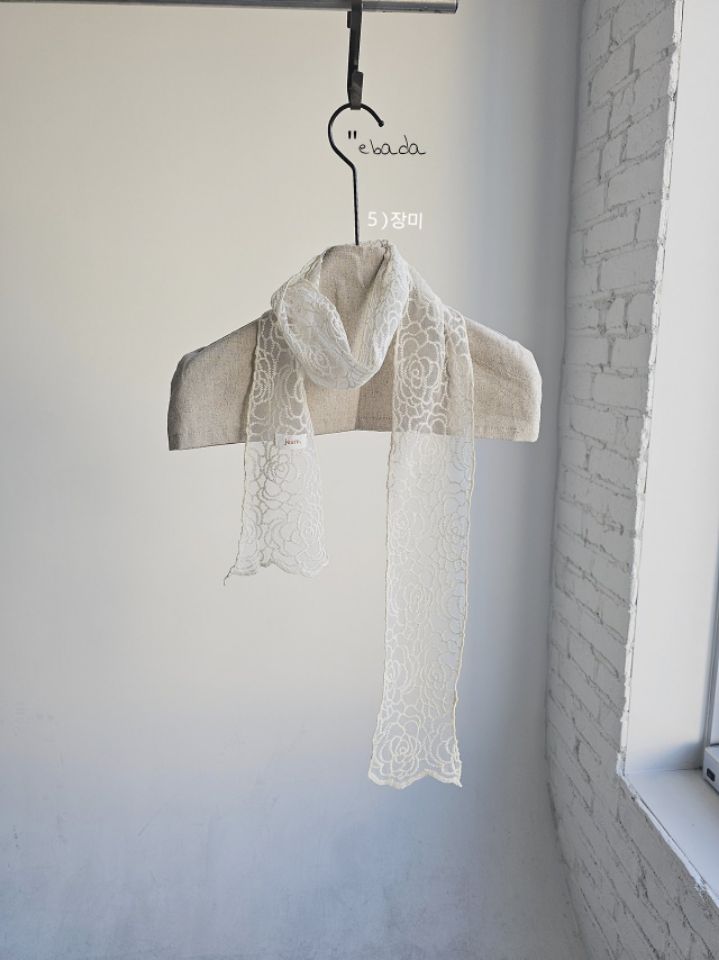 EBADA韓國直郵女裝新品時尚26春夏職業人氣推薦圍巾披肩蕾絲EBADA圍巾/披肩圖色2