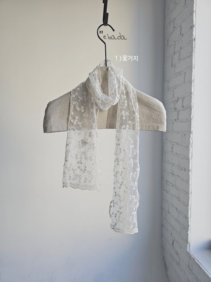 EBADA韓國直郵女裝新品時尚26春夏職業人氣推薦圍巾披肩蕾絲EBADA圍巾/披肩圖色3