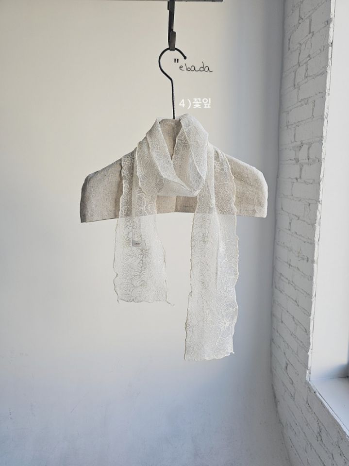 EBADA韓國直郵女裝新品時尚26春夏職業人氣推薦圍巾披肩蕾絲EBADA圍巾/披肩圖色4