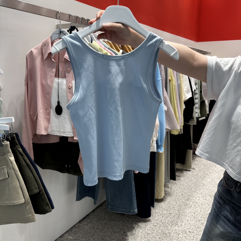 ATPZ韓國代購女士新品時尚休閑人氣吊帶背心不含內搭紐扣ATTENTION PLEAES吊帶/背心