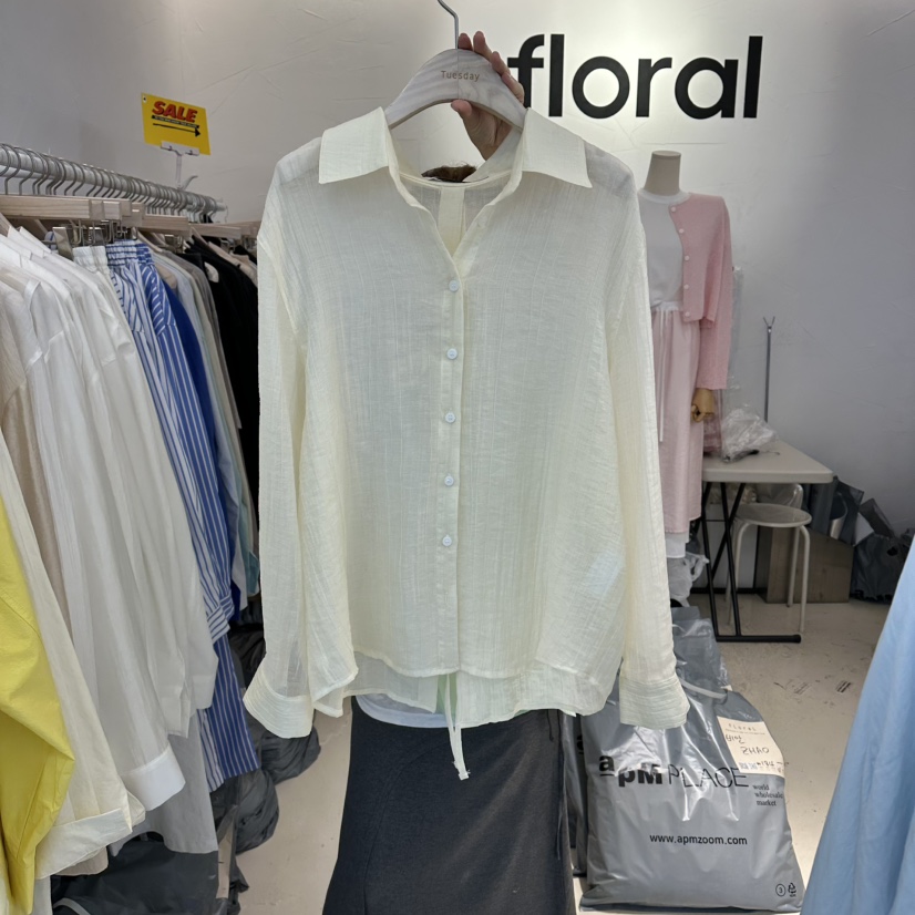 FLORAL韓國東大門代購女士新款休閑時尚熱賣推薦襯衫蕾絲衫FLORAL襯衫/蕾絲衫圖色5