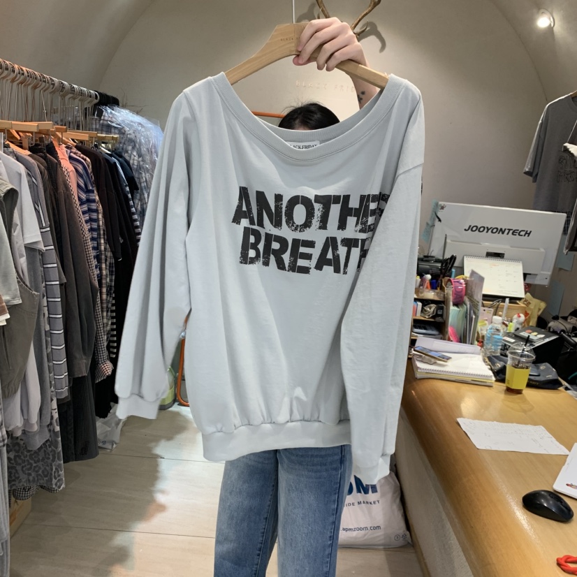 BLACKFRIDAY韓國東大門代購女士新品職業26春夏人氣長袖T恤BLACK FRIDAY長袖T恤圖色2