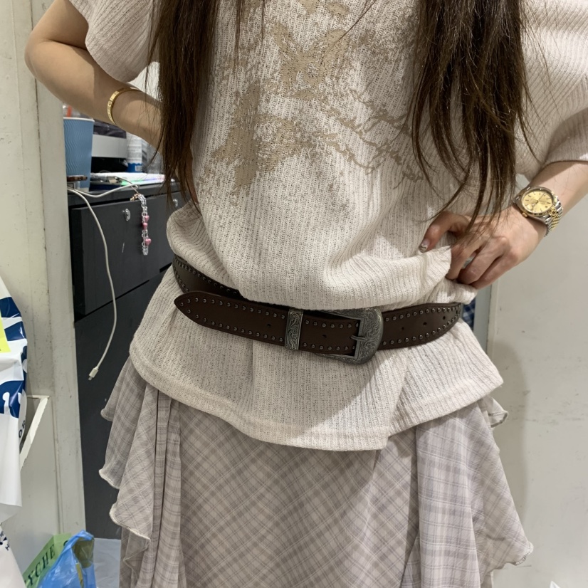 TYCHE韓國東大門直郵女裝新款時尚26春夏熱賣職業休閑腰帶TYCHE腰帶圖色1