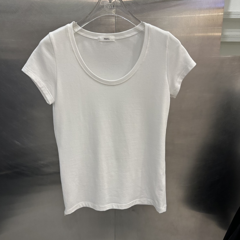 PAVEL韓國直郵女士新品時尚26春夏休閑熱賣人氣推薦職業T恤PAVELT恤圖色1