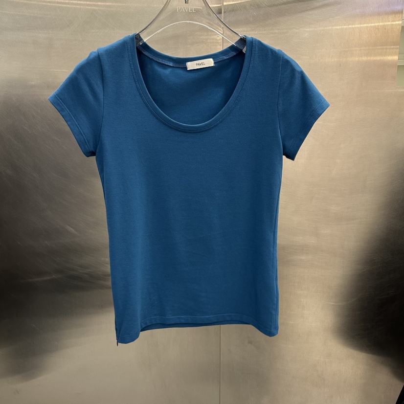 PAVEL韓國直郵女士新品時尚26春夏休閑熱賣人氣推薦職業T恤PAVELT恤圖色2