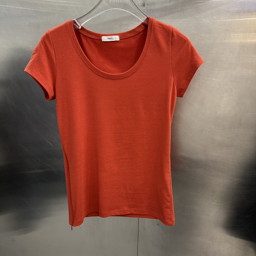 PAVEL韓國直郵女士新品時尚26春夏休閑熱賣人氣推薦職業T恤PAVELT恤圖色4