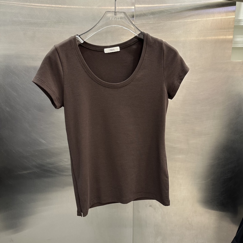 PAVEL韓國直郵女士新品時尚26春夏休閑熱賣人氣推薦職業T恤PAVELT恤圖色5