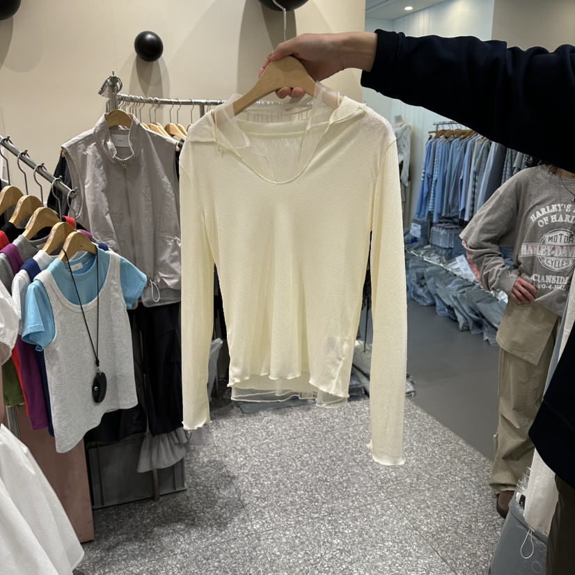 SOF韓國代購女裝新款26春夏推薦職業時尚人氣休閑長袖T恤SOF長袖T恤圖色1