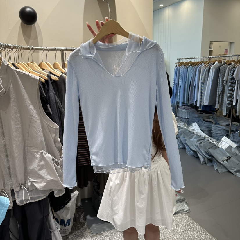 SOF韓國代購女裝新款26春夏推薦職業時尚人氣休閑長袖T恤SOF長袖T恤圖色2