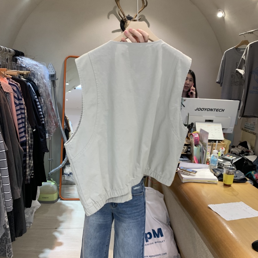 BLACKFRIDAY韓國東大門直郵女裝新款26春夏職業馬甲兩面穿BLACK FRIDAY馬甲