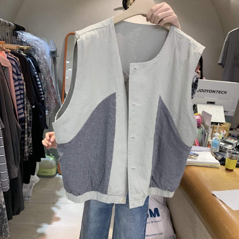 BLACKFRIDAY韓國東大門直郵女裝新款26春夏職業馬甲兩面穿BLACK FRIDAY馬甲