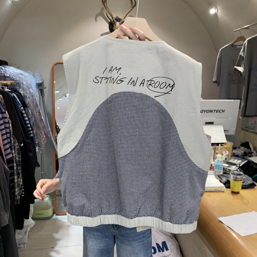 BLACKFRIDAY韓國東大門直郵女裝新款26春夏職業馬甲兩面穿BLACK FRIDAY馬甲