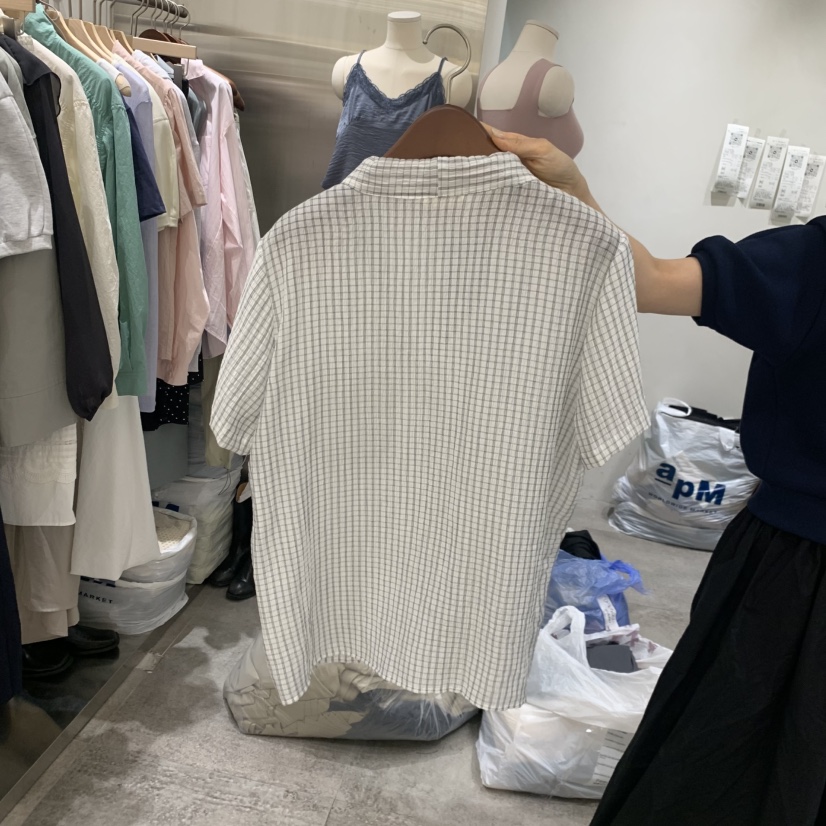 CHAE韓國直郵實拍女士新款26春夏職業人氣休閑襯衫蕾絲衫CHAE襯衫/蕾絲衫